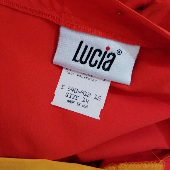 Vintage 80's retro party shirt top blouse Large - Picture 4 of 4